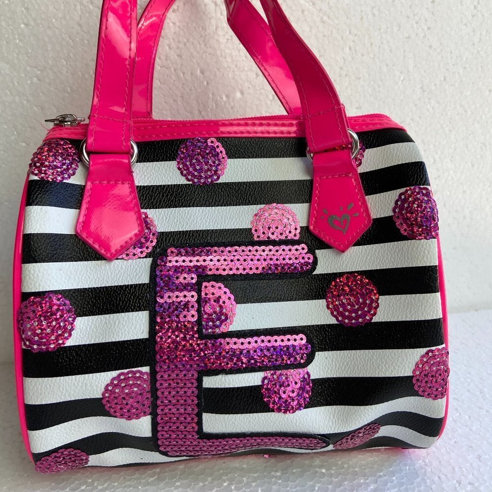 NWOT Justice Bag for girl Striped Sequins